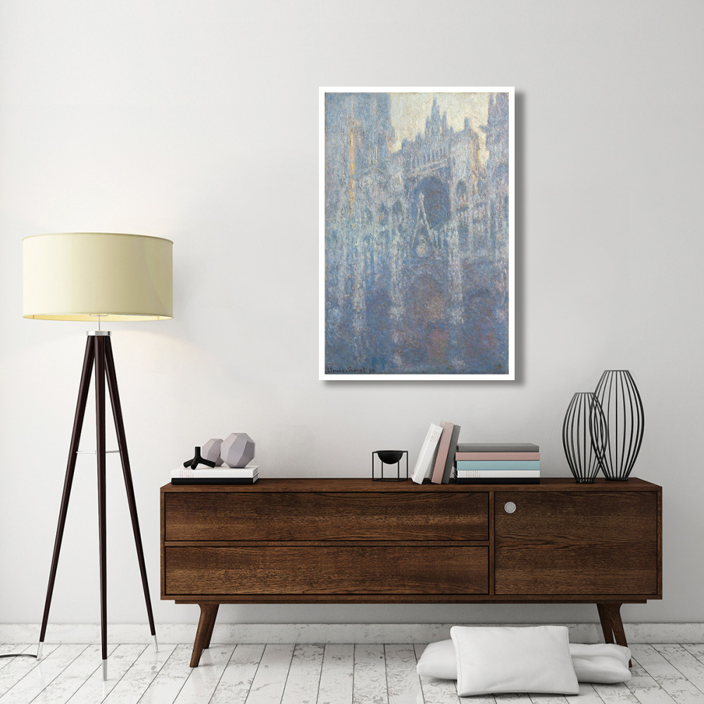 The Portal of Rouen Cathedral in Morning Light-Paper Art-34&quotx50"