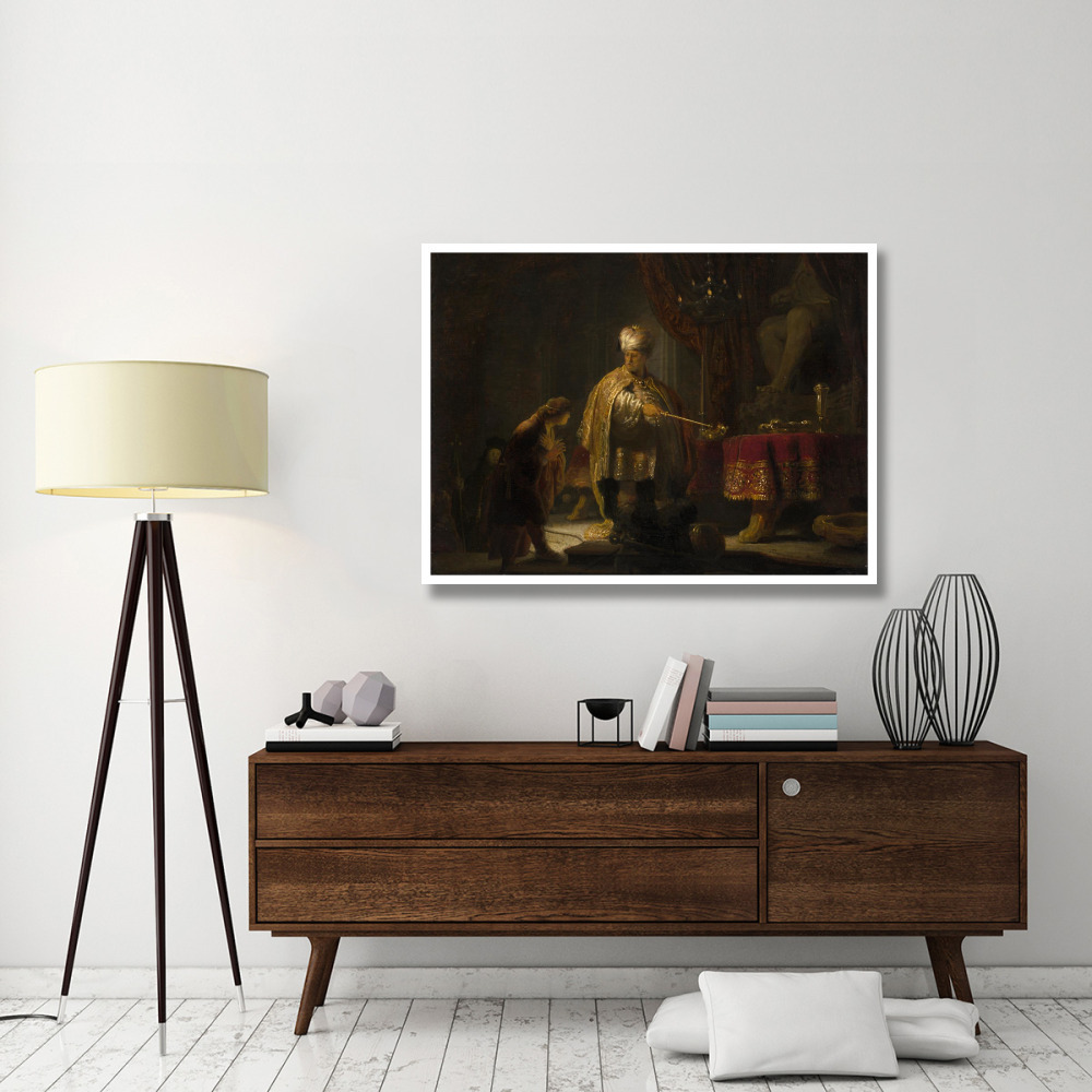 Daniel and Cyrus Before the Idol Bel-Paper Art-50&quotx38"