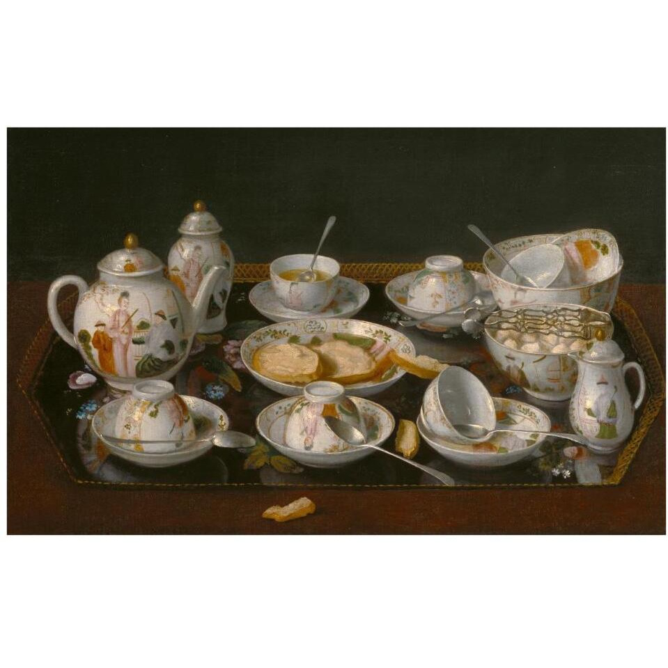 Still Life Tea Set-Paper Art-38&quotx24"