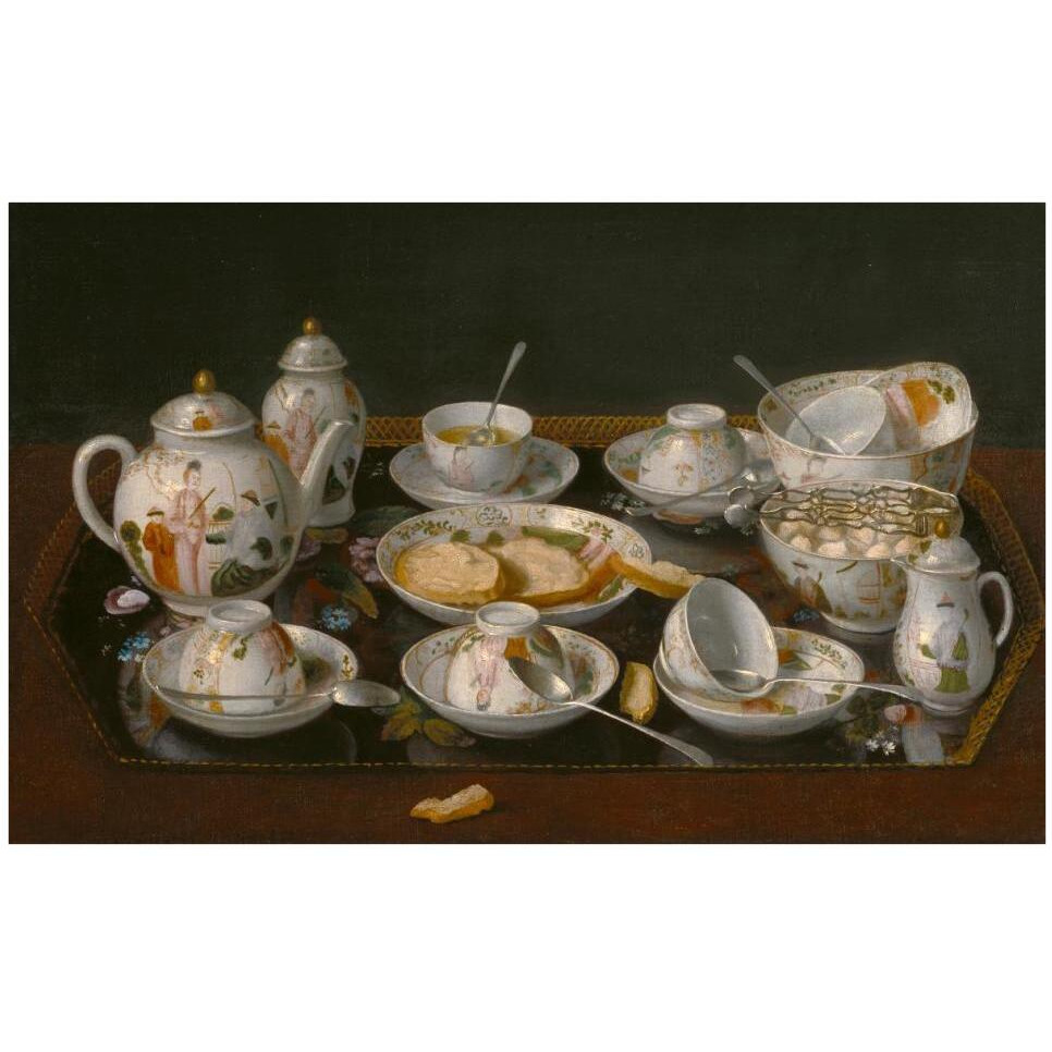 Still Life Tea Set-Paper Art-42&quotx27"