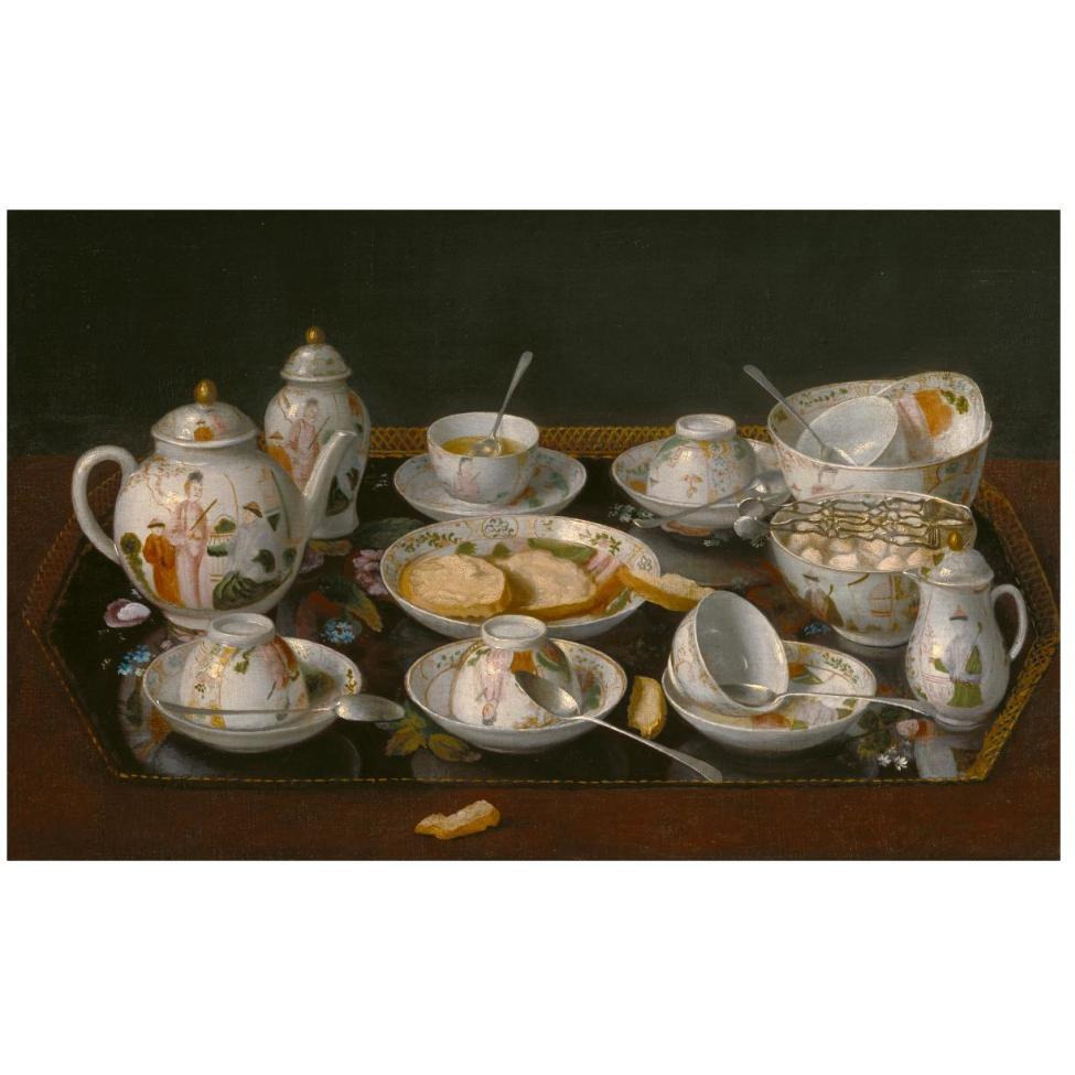 Still Life Tea Set-Paper Art-46&quotx29"