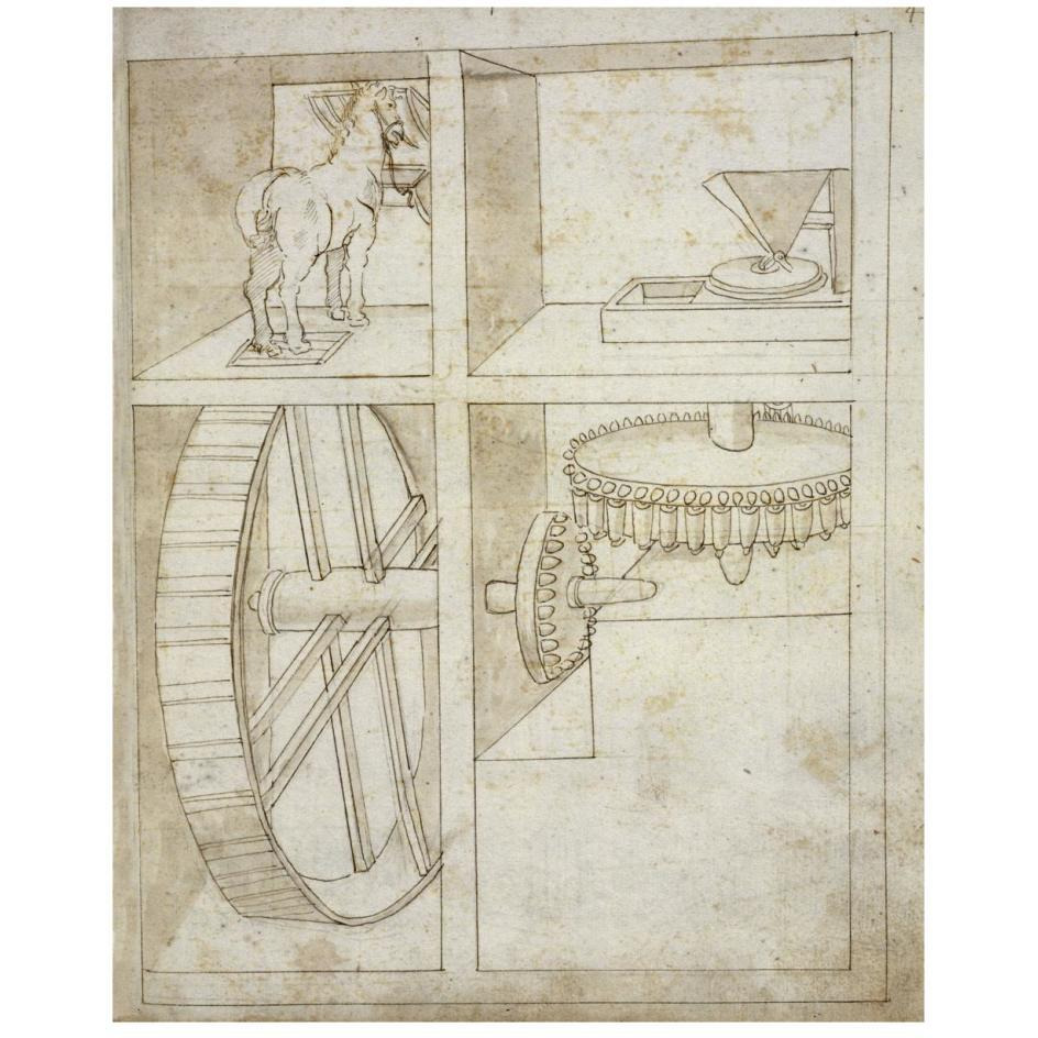 Folio 43 mill powered by horse-Paper Art-22&quotx26"