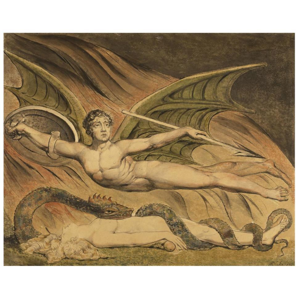 Satan Exulting over Eve-Paper Art-37&quotx30"