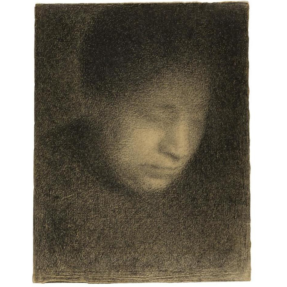 Madame Seurat, the Artists Mother (Madame Seurat, mre)-Paper Art-26&quotx34"