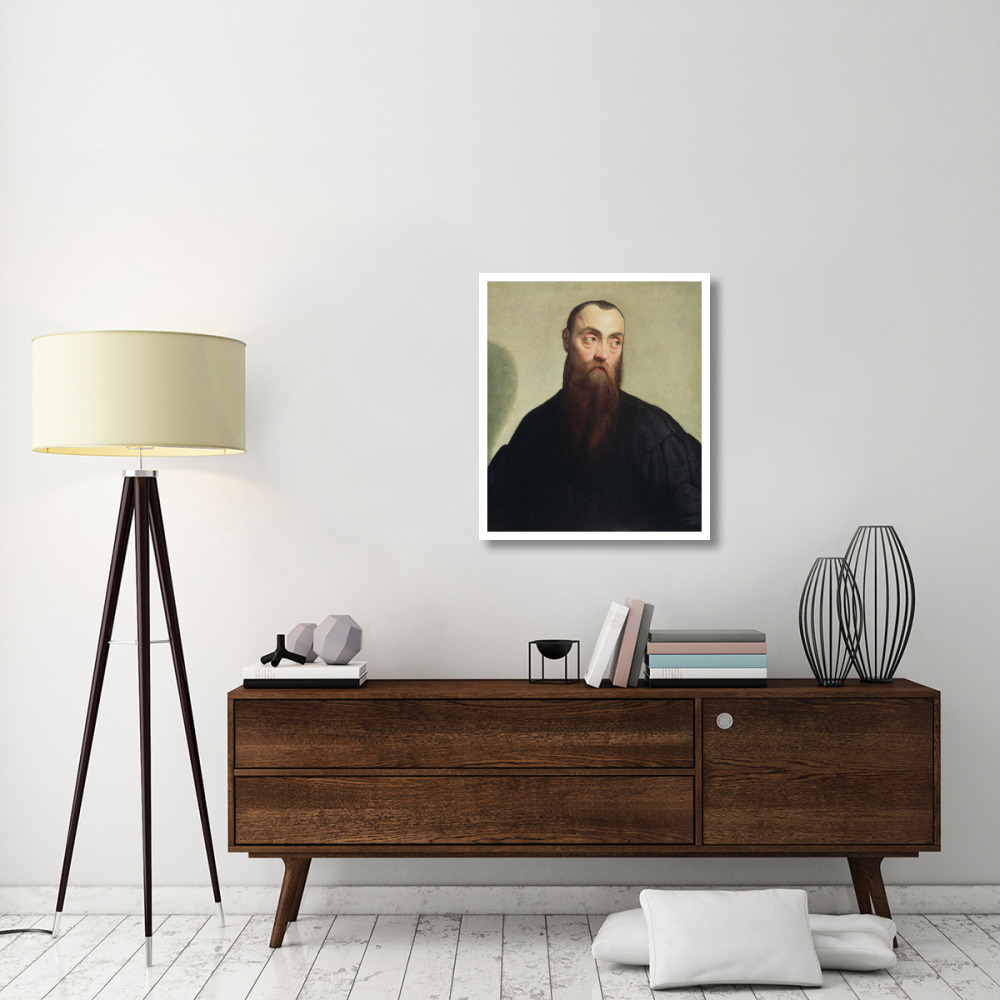 Portrait of a Bearded Man-Paper Art-28&quotx32"