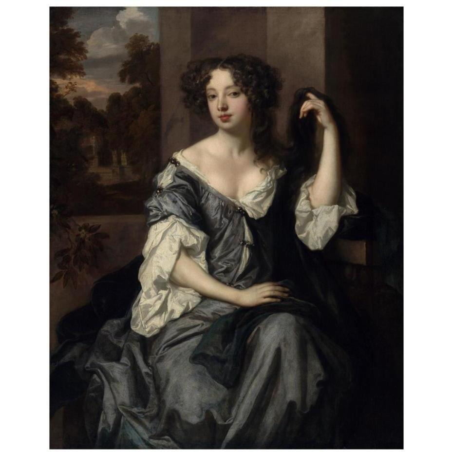 Portrait of Louise de Keroualle, Duchess of Portsmouth-Paper Art-18&quotx22"