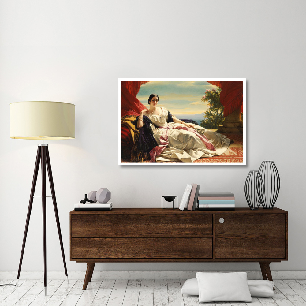 Portrait of Leonilla, Princess of Sayn-Wittgenstein-Sayn-Paper Art-50&quotx34"