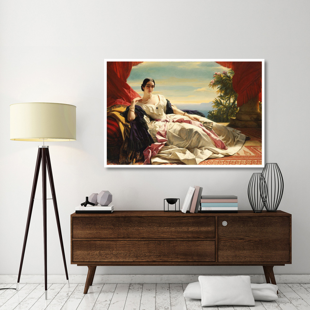 Portrait of Leonilla, Princess of Sayn-Wittgenstein-Sayn-Paper Art-62&quotx42"