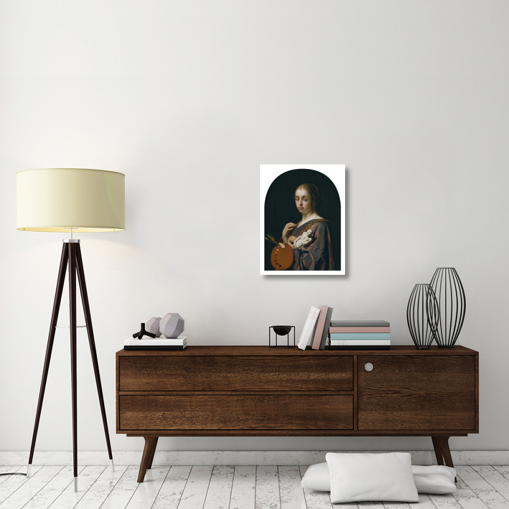 Pictura (An Allegory of Painting)-Paper Art-20&quotx26"