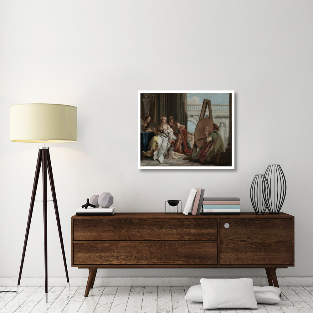 Alexander the Great and Campaspe in the Studio of Apelles-Paper Art-37&quotx30"