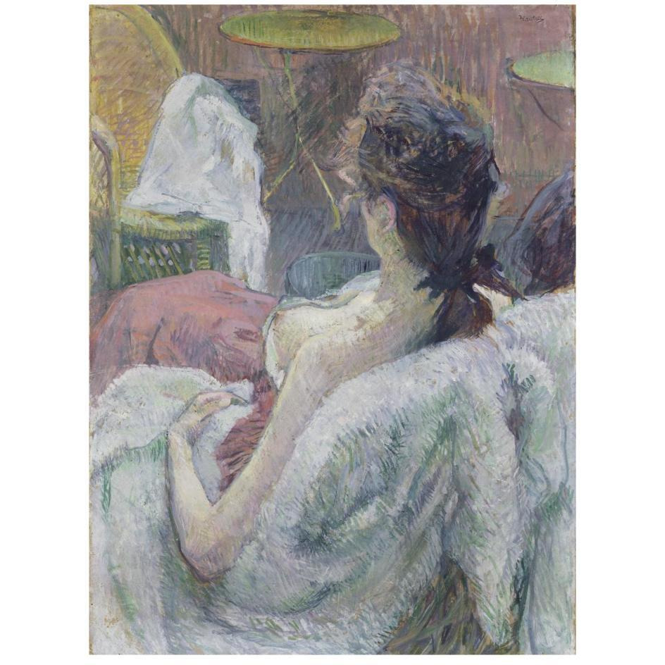The Model Resting-Paper Art-20&quotx26"