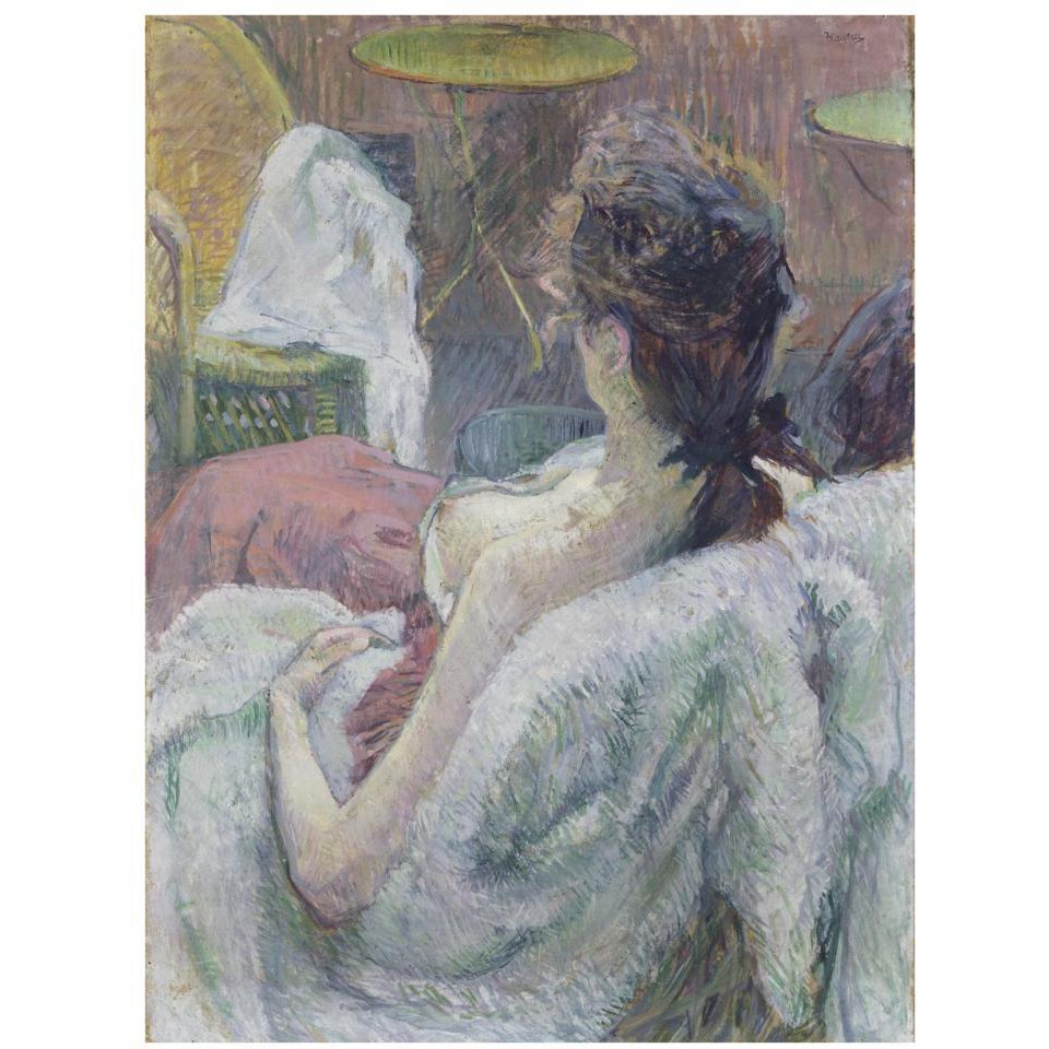The Model Resting-Paper Art-26&quotx34"