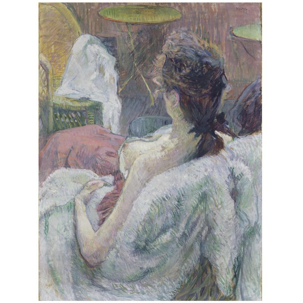 The Model Resting-Paper Art-32&quotx42"
