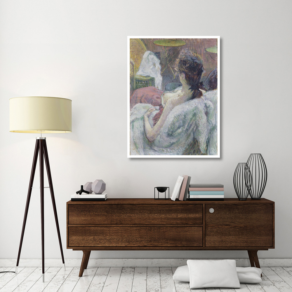 The Model Resting-Paper Art-38&quotx50"