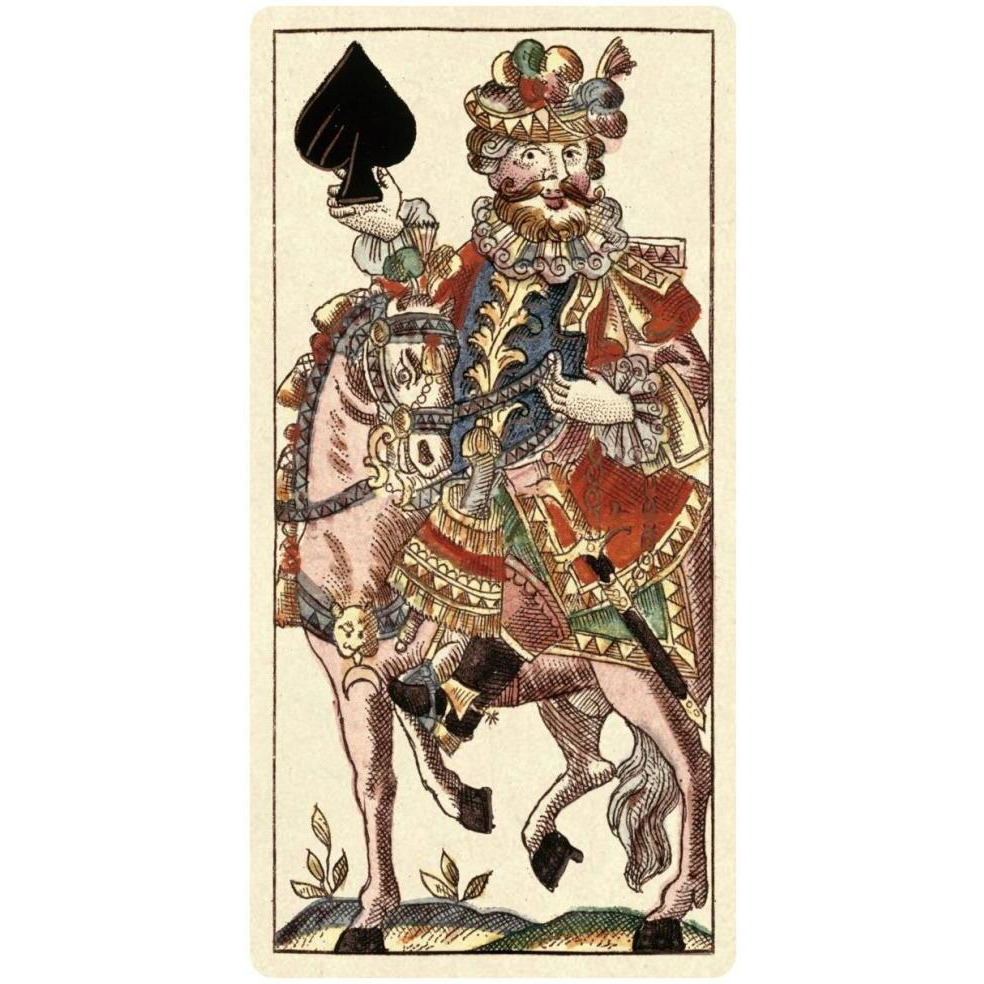 Knight of Spades (Bauern Hochzeit Deck)-Paper Art-38&quotx74"