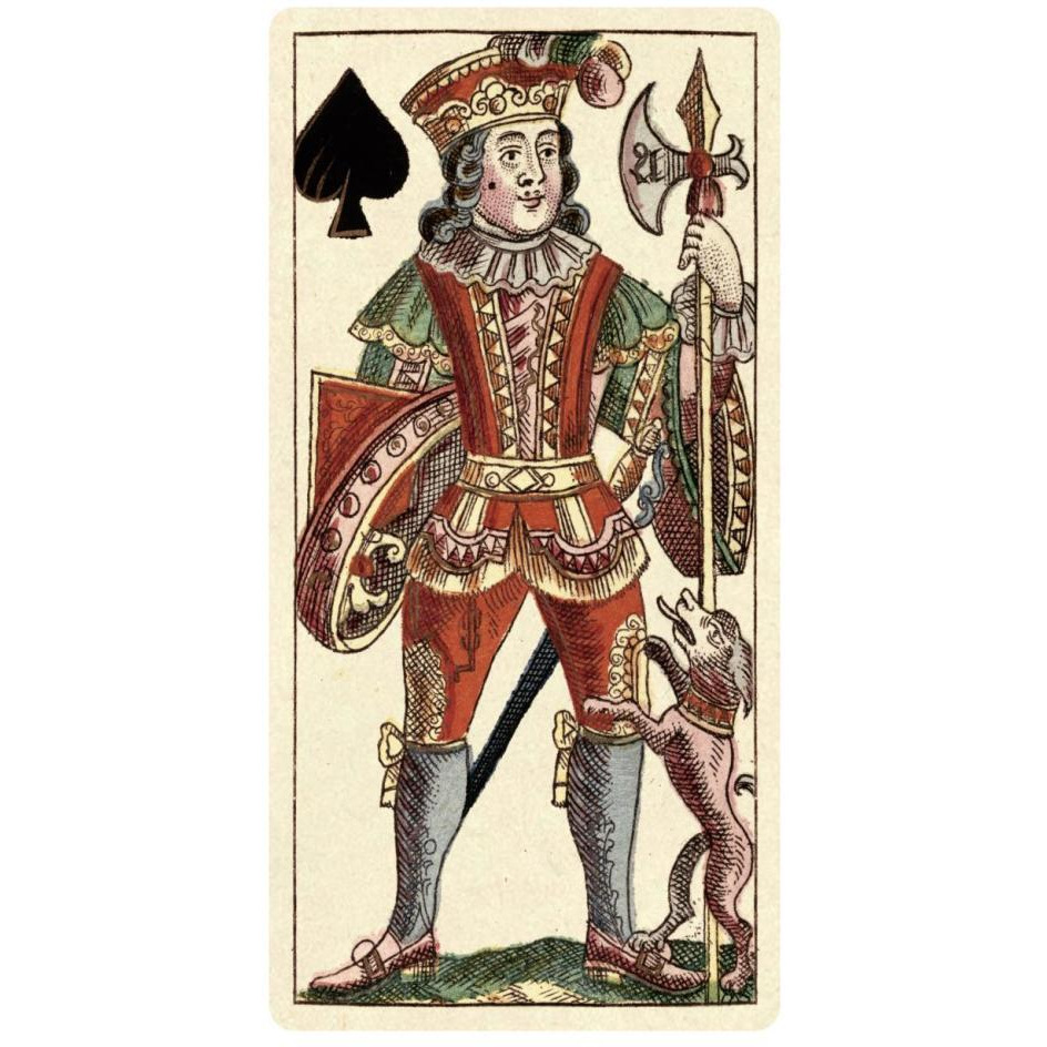 Knave of Spades (Bauern Hochzeit Deck)-Paper Art-14&quotx26"