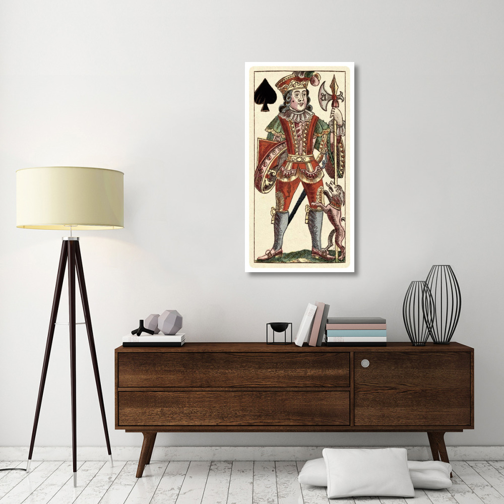 Knave of Spades (Bauern Hochzeit Deck)-Paper Art-26&quotx50"