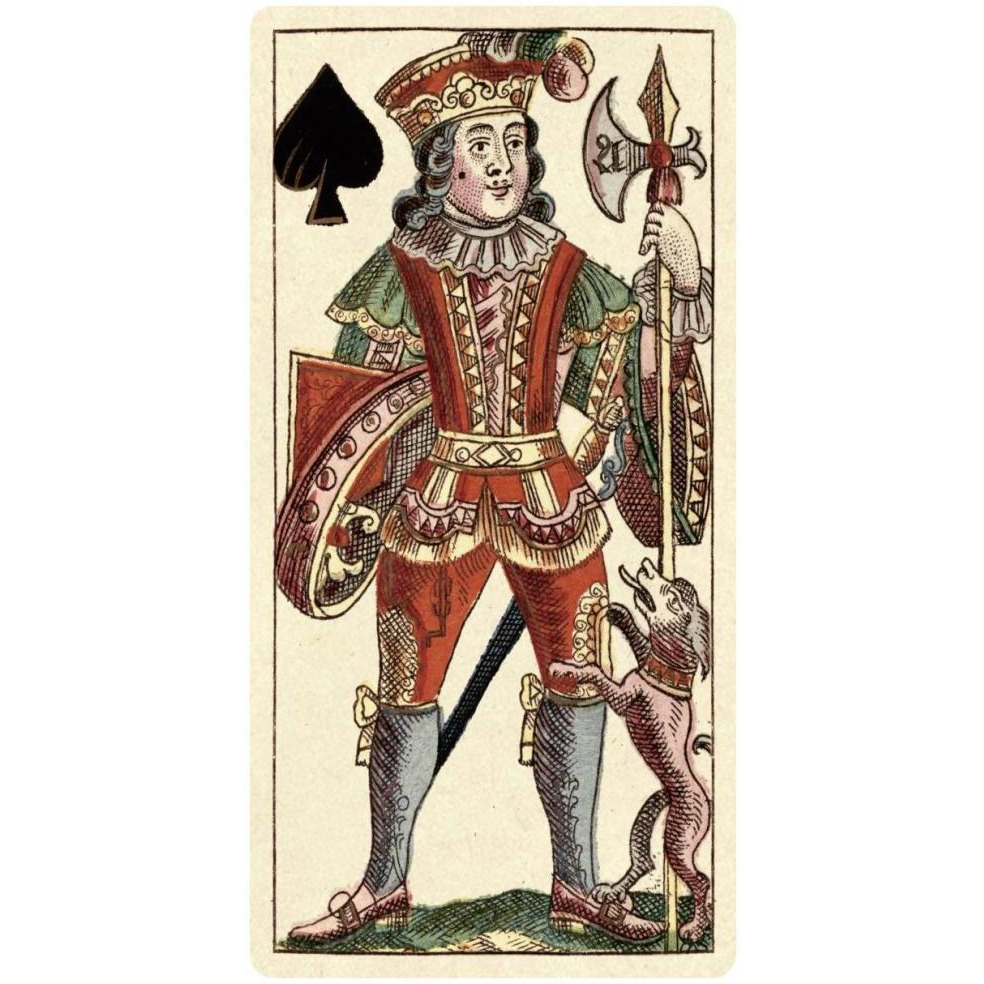 Knave of Spades (Bauern Hochzeit Deck)-Paper Art-38&quotx74"