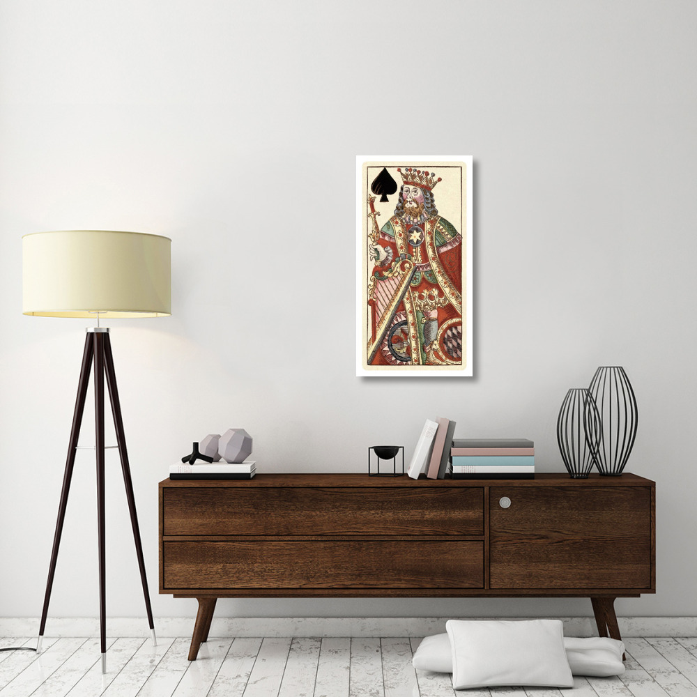 King of Spades (Bauern Hochzeit Deck)-Paper Art-20&quotx38"