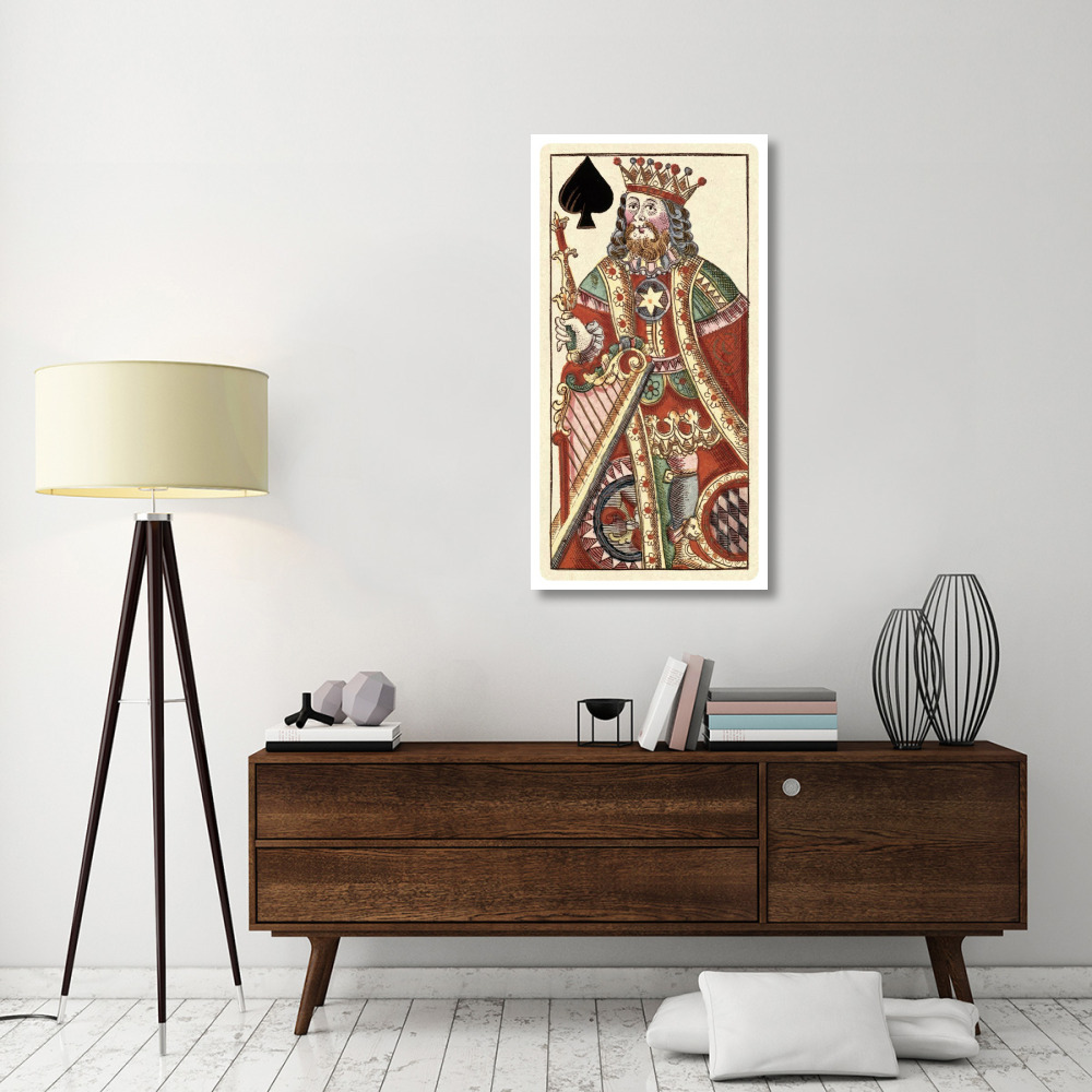 King of Spades (Bauern Hochzeit Deck)-Paper Art-26&quotx50"