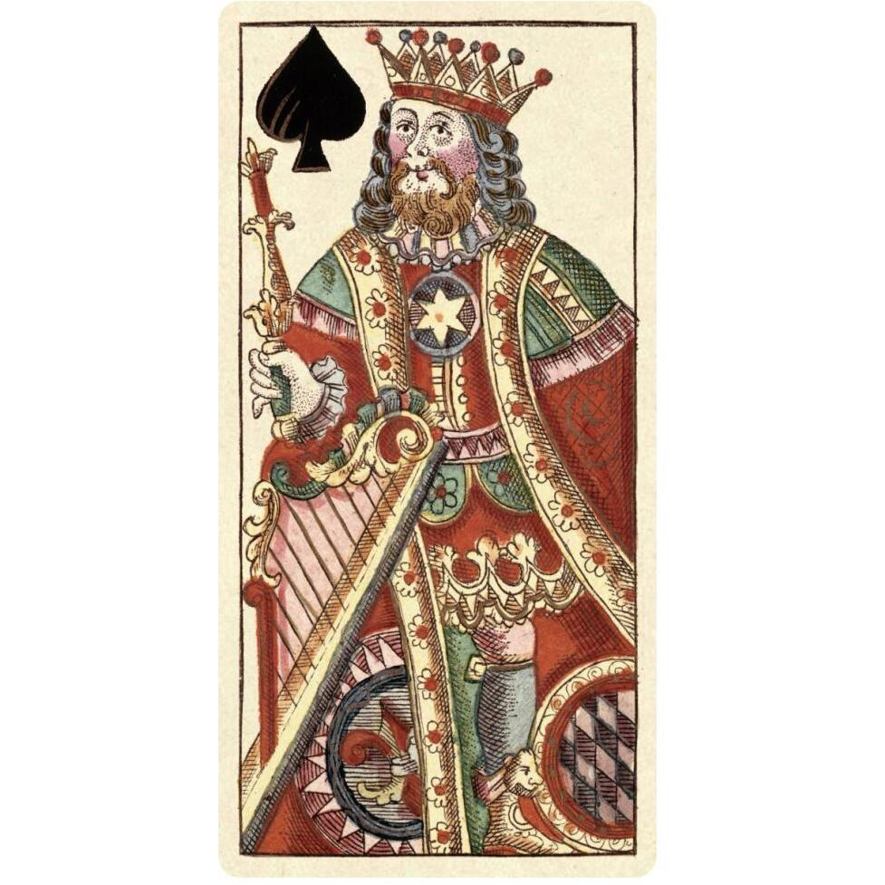 King of Spades (Bauern Hochzeit Deck)-Paper Art-32&quotx62"