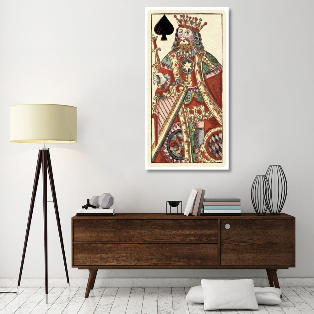 King of Spades (Bauern Hochzeit Deck)-Paper Art-32&quotx62"