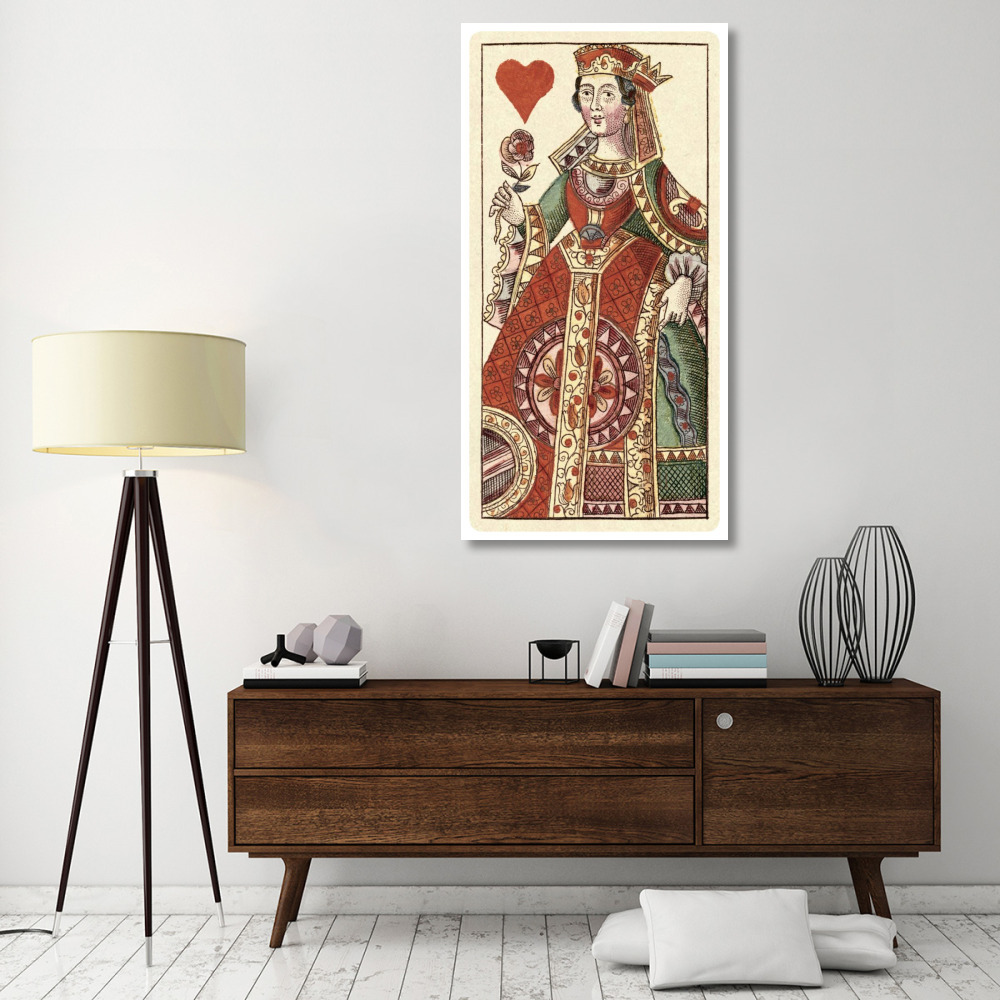 Queen of Hearts (Bauern Hochzeit Deck)-Paper Art-32&quotx62"