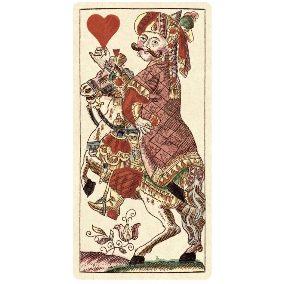 Knight of Hearts (Bauern Hochzeit Deck)-Paper Art-14&quotx26"