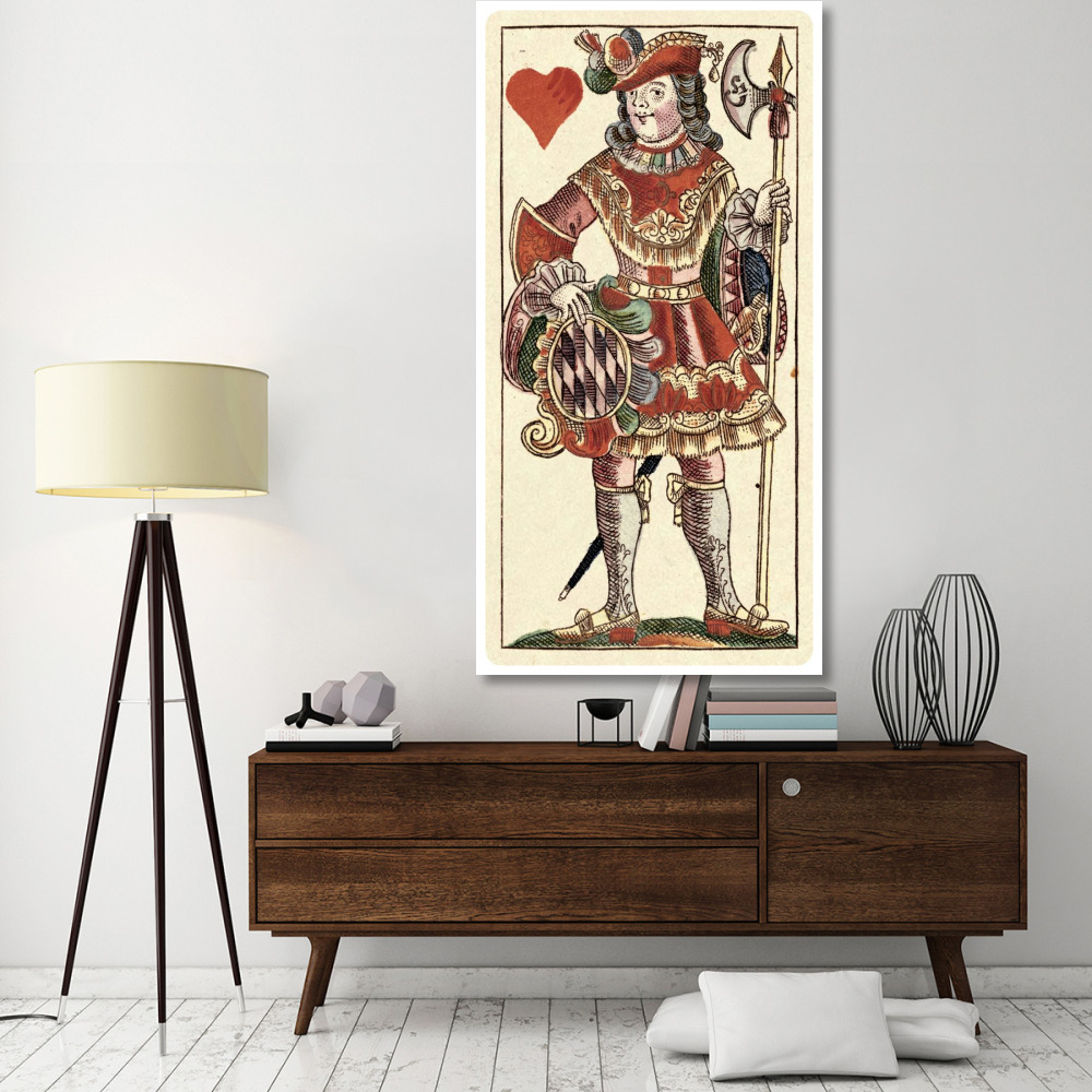Knave of Hearts (Bauern Hochzeit Deck)-Paper Art-38&quotx74"