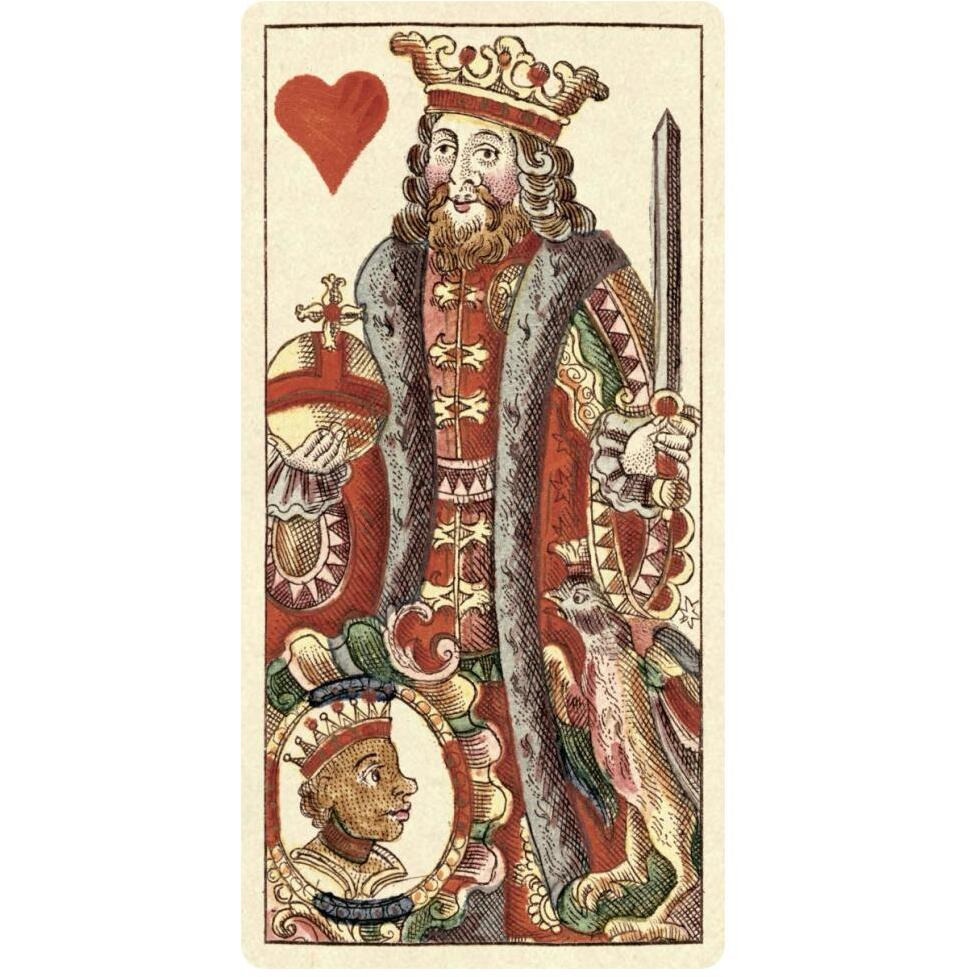 King of Hearts (Bauern Hochzeit Deck)-Paper Art-32&quotx62"