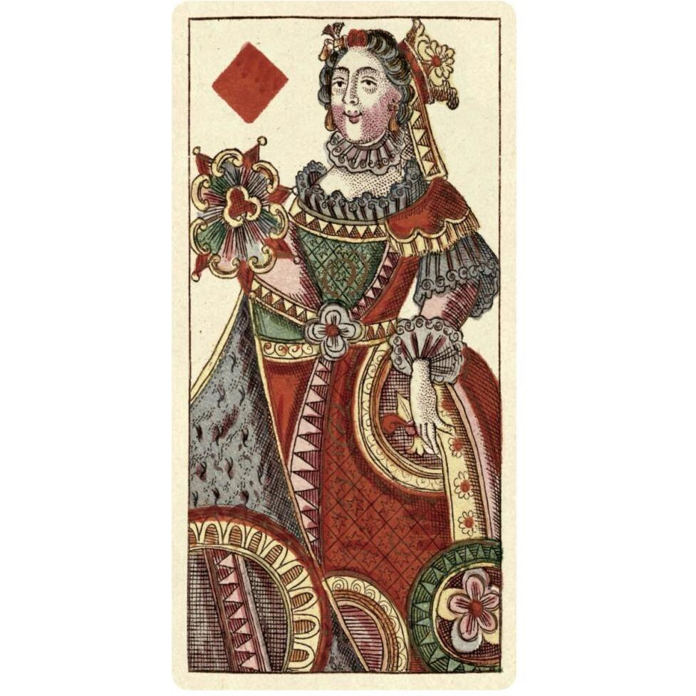 Queen of Diamonds (Bauern Hochzeit Deck)-Paper Art-32&quotx62"
