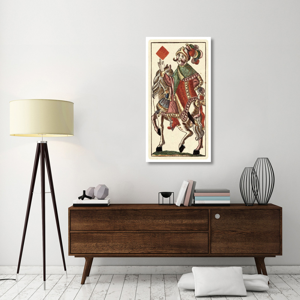 Knight of Diamonds (Bauern Hochzeit Deck)-Paper Art-26&quotx50"