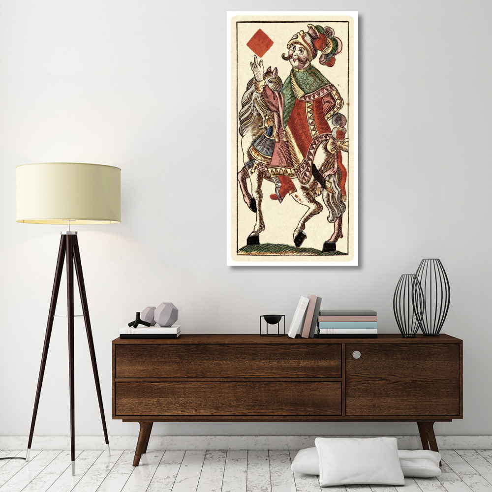 Knight of Diamonds (Bauern Hochzeit Deck)-Paper Art-32&quotx62"