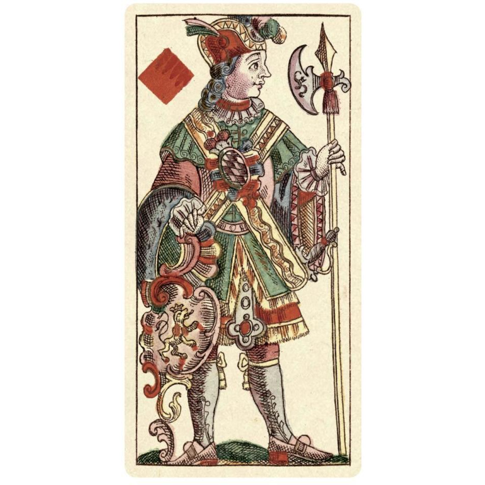 Knave of Diamonds (Bauern Hochzeit Deck)-Paper Art-14&quotx26"
