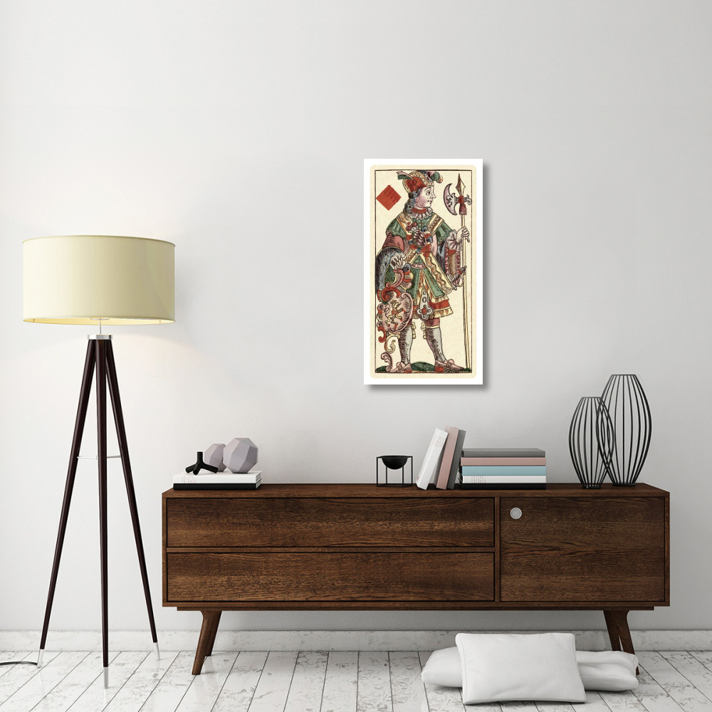 Knave of Diamonds (Bauern Hochzeit Deck)-Paper Art-20&quotx38"