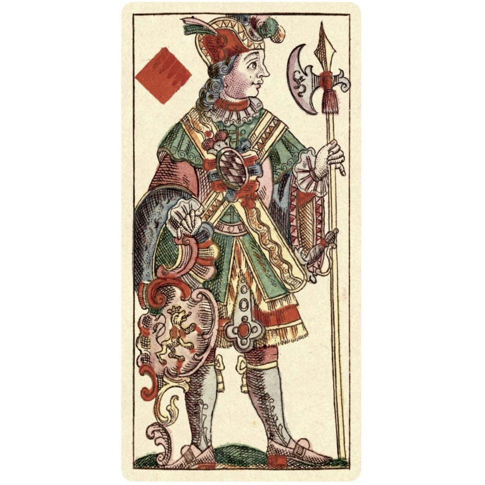 Knave of Diamonds (Bauern Hochzeit Deck)-Paper Art-26&quotx50"