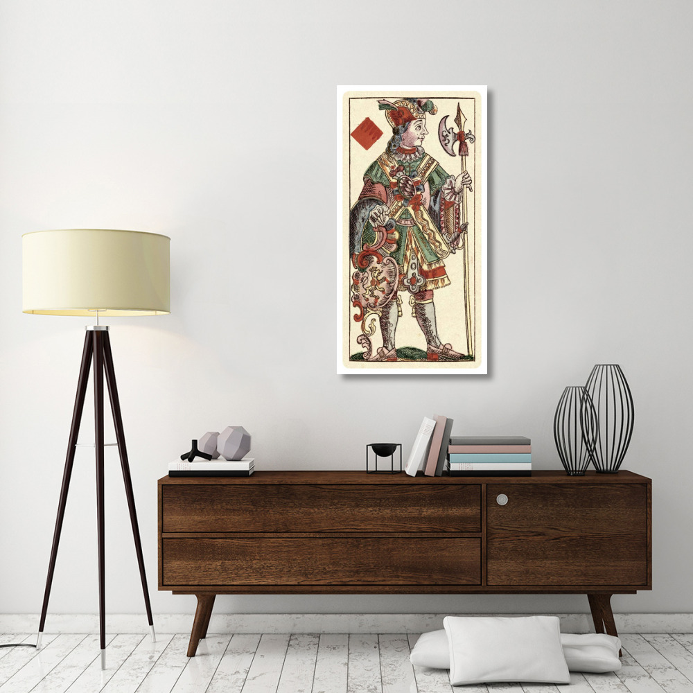 Knave of Diamonds (Bauern Hochzeit Deck)-Paper Art-26&quotx50"