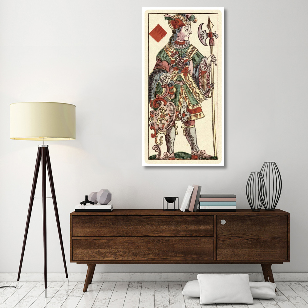 Knave of Diamonds (Bauern Hochzeit Deck)-Paper Art-32&quotx62"
