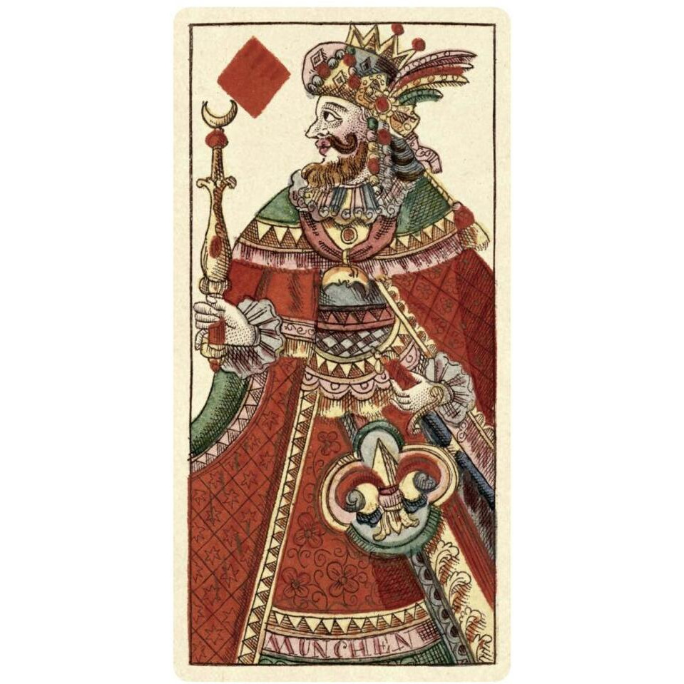 King of Diamonds (Bauern Hochzeit Deck)-Paper Art-20&quotx38"