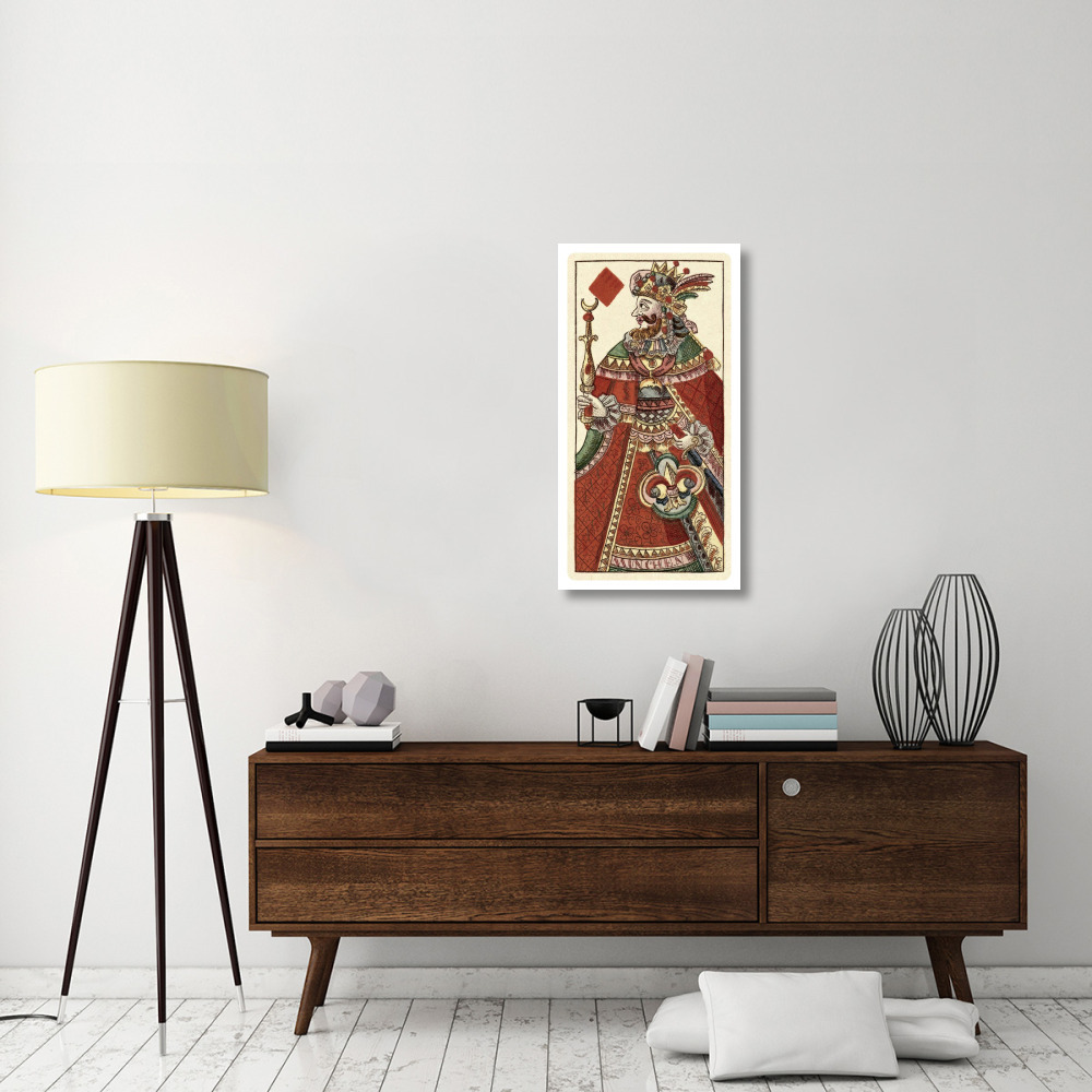 King of Diamonds (Bauern Hochzeit Deck)-Paper Art-20&quotx38"