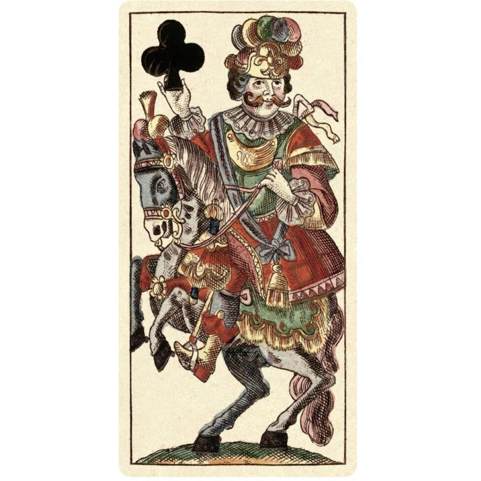 Knight of Clubs (Bauern Hochzeit Deck)-Paper Art-32&quotx62"