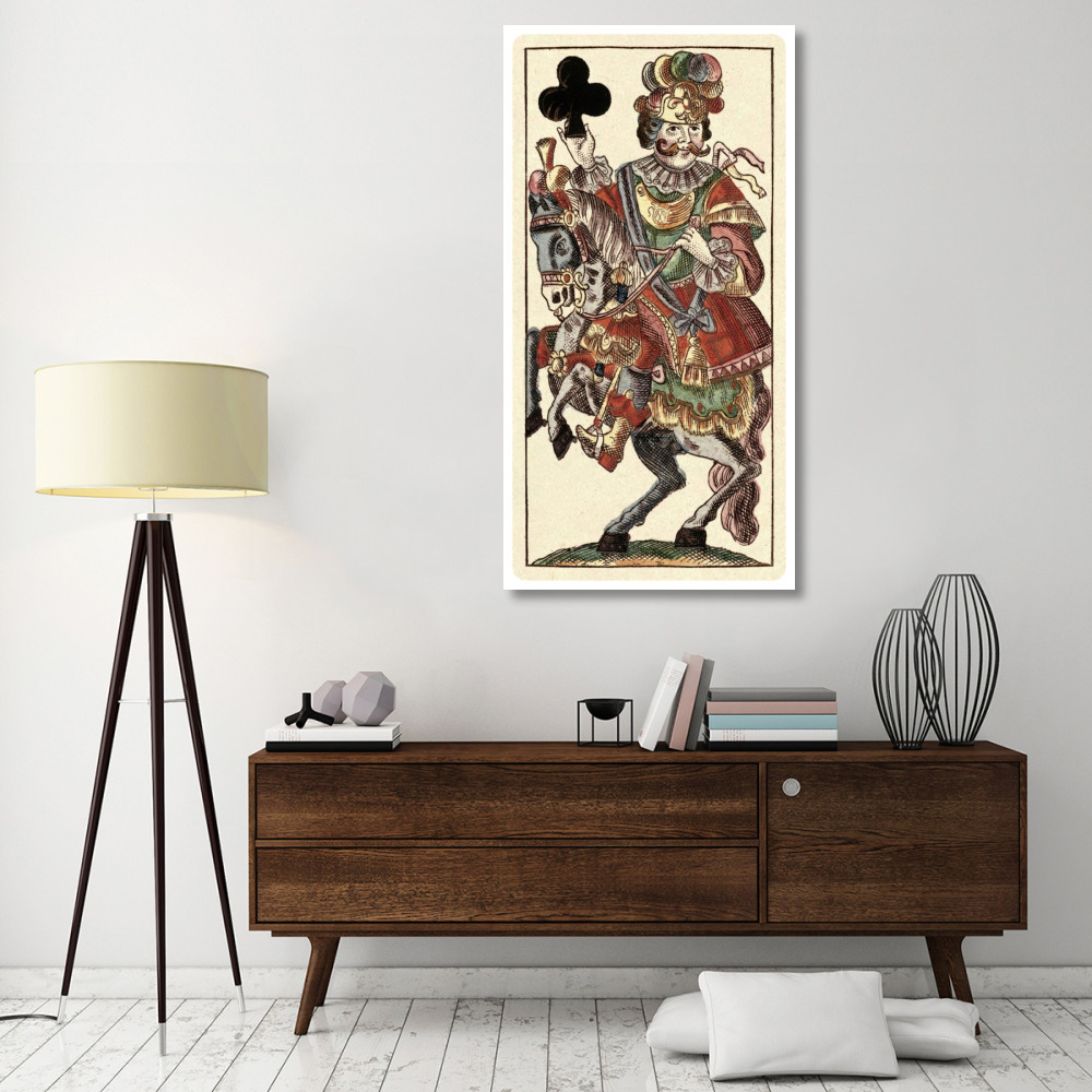 Knight of Clubs (Bauern Hochzeit Deck)-Paper Art-32&quotx62"