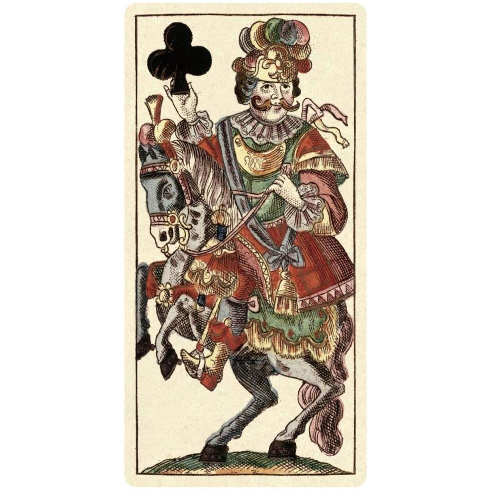 Knight of Clubs (Bauern Hochzeit Deck)-Paper Art-38&quotx74"