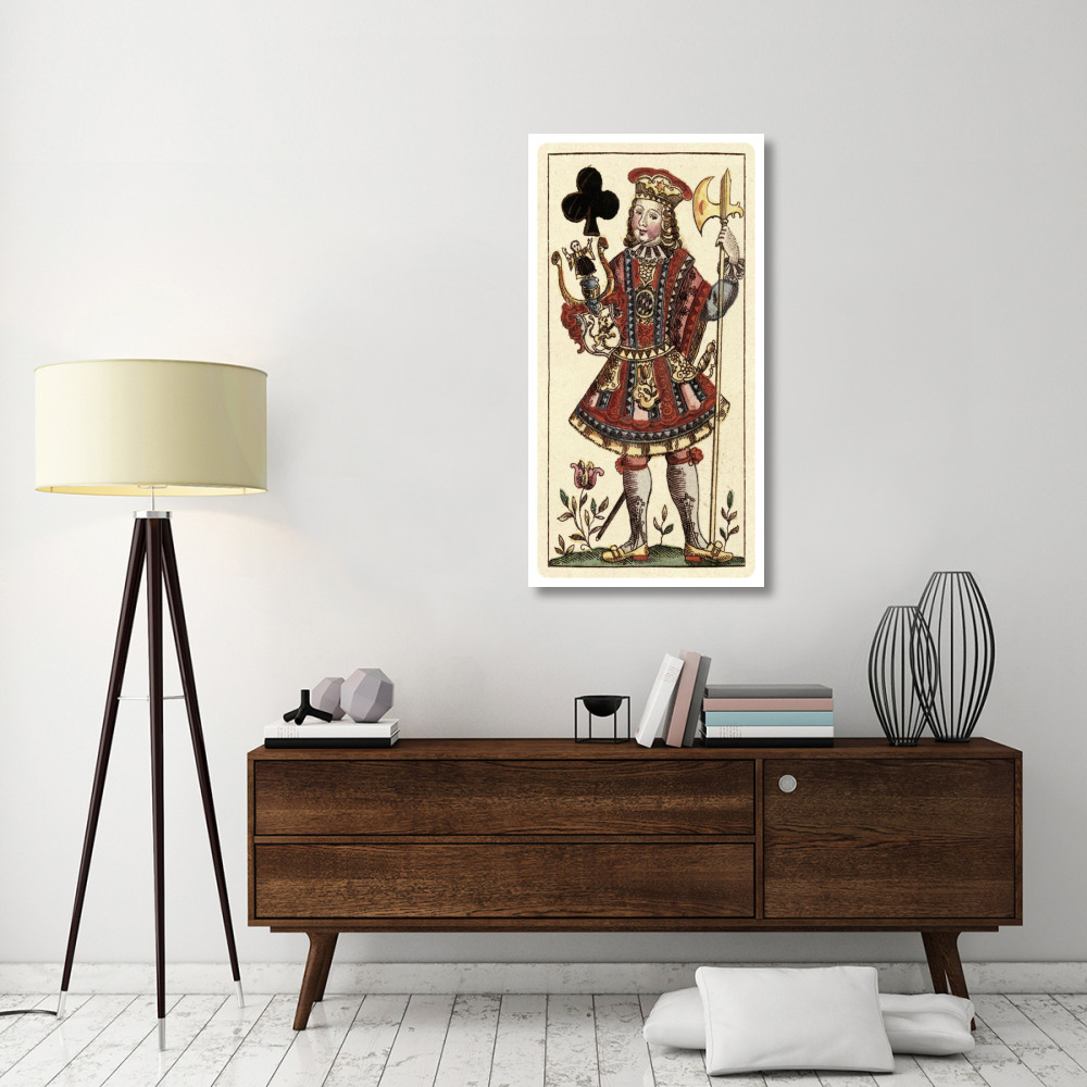 Knave of Clubs (Bauern Hochzeit Deck)-Paper Art-26&quotx50"