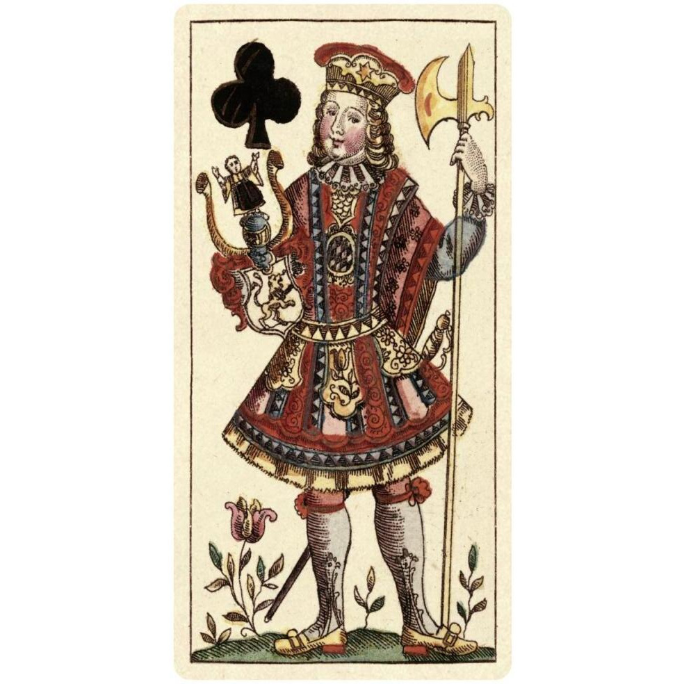 Knave of Clubs (Bauern Hochzeit Deck)-Paper Art-38&quotx74"
