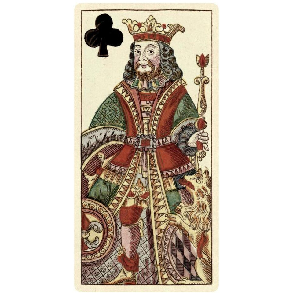 King of Clubs (Bauern Hochzeit Deck)-Paper Art-20&quotx38"