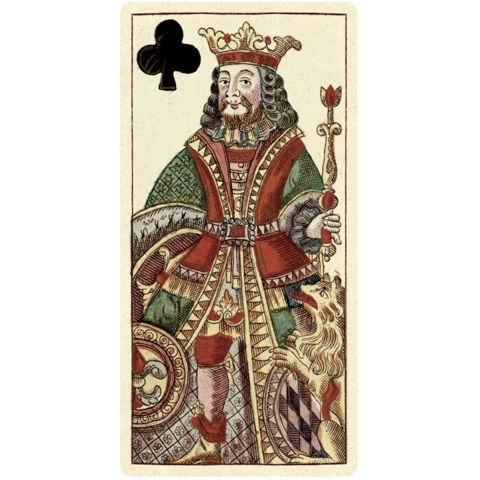 King of Clubs (Bauern Hochzeit Deck)-Paper Art-26&quotx50"