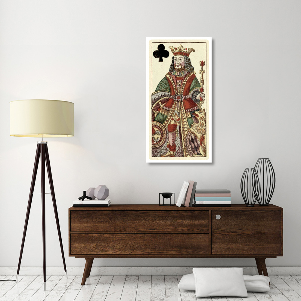 King of Clubs (Bauern Hochzeit Deck)-Paper Art-26&quotx50"