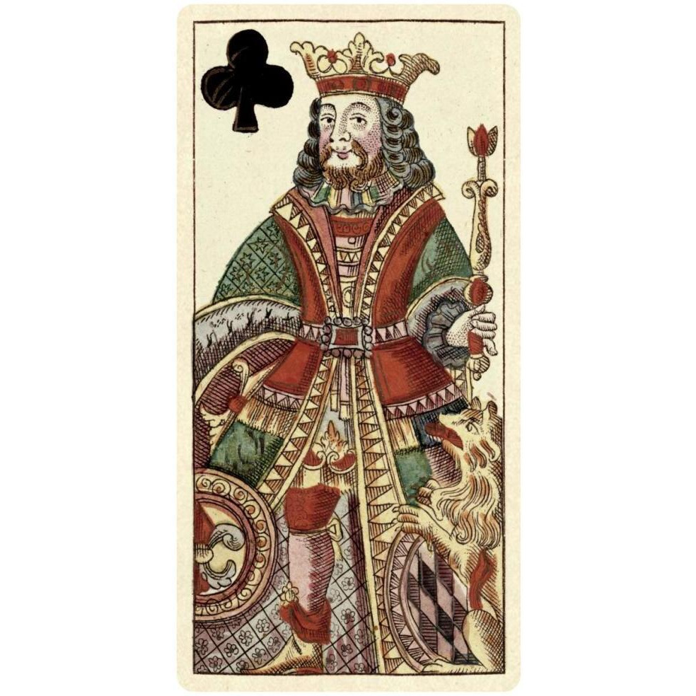 King of Clubs (Bauern Hochzeit Deck)-Paper Art-38&quotx74"
