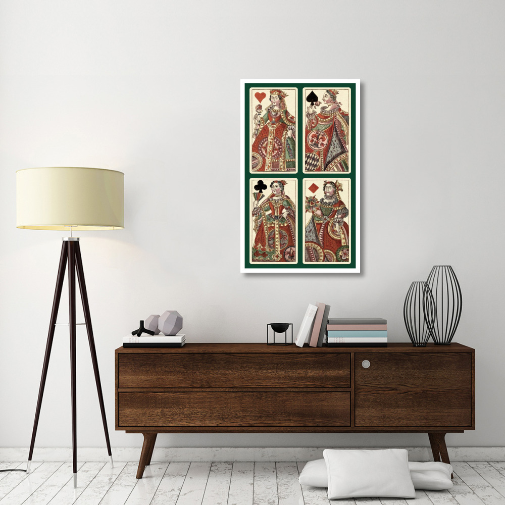 Queens (Bauern Hochzeit Deck)-Paper Art-28&quotx46"